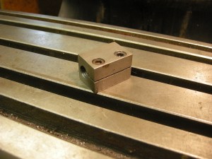 Jig for holding a coachbolt for machining 237