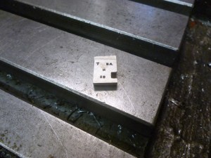 the front face of a die - 955