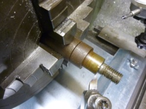 1017 Arbor roughly lined up using tip of cutter