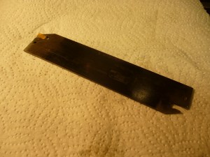 2013 blade for holding a carbide bit for parting