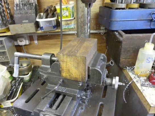 3107 with wooden block