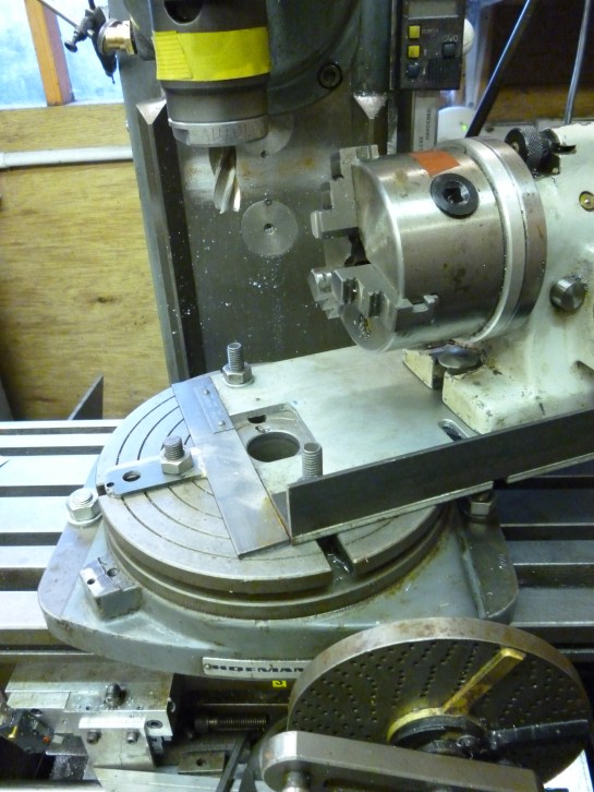 409 setup for curved turbine blades